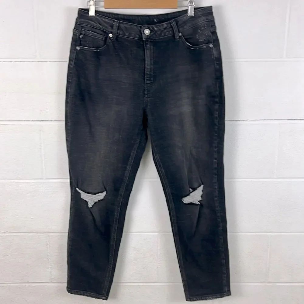 KanCan high rise faded black relaxed fit skinny jean